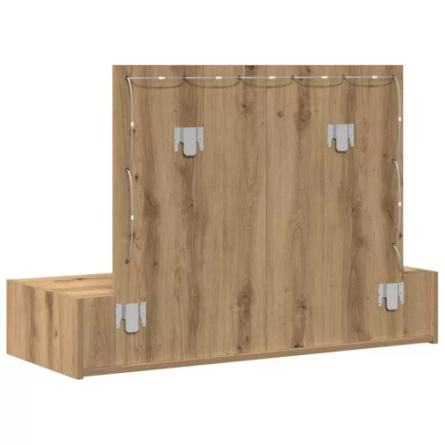 Öltözködőasztal fiókkal tükörrel Barna 100 x 40 x 70 cm Faanyag