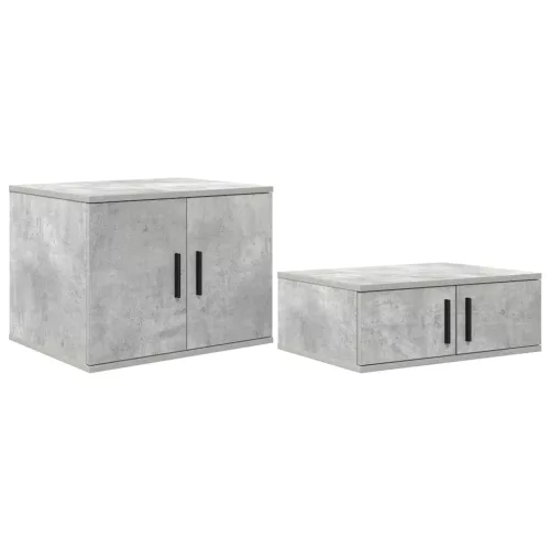 Tárolószekrény Beton szürke 127 x 41 x 40 cm Faanyag