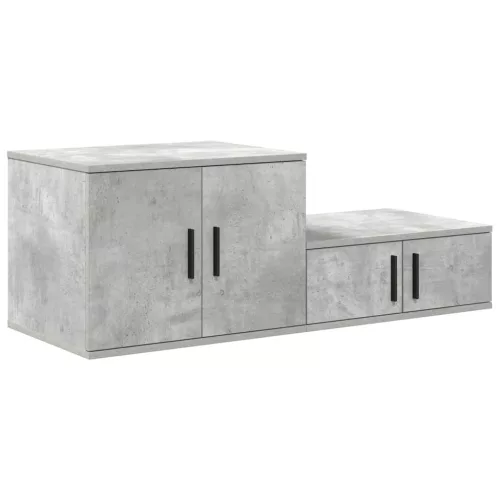 Tárolószekrény Beton szürke 127 x 41 x 40 cm Faanyag