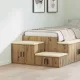 Tárolószekrény kézműves tölgy 127 x 41 x 40 cm Faanyag
