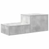 Tárolószekrény Beton szürke 118 x 41 x 40 cm Faanyag