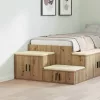 Tárolószekrény kézműves tölgy 108 x 41 x 40 cm Faanyag