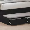 Ágyfiókok fiókkal Musta tammi 80 x 36.5 x 16.5 cm Faanyag