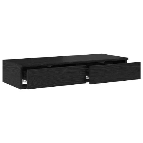 Ágyfiókok fiókkal Musta tammi 90 x 36.5 x 16.5 cm Faanyag