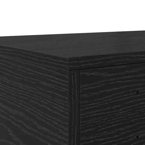 Ágyfiókok fiókkal Musta tammi 90 x 36.5 x 16.5 cm Faanyag