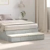 Ágyfiókok fiókkal Beton szürke 120 x 36.5 x 16.5 cm Faanyag
