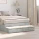 Ágyfiókok fiókkal Beton szürke 120 x 36.5 x 16.5 cm Faanyag