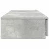 Ágyfiókok fiókkal Beton szürke 120 x 36.5 x 16.5 cm Faanyag