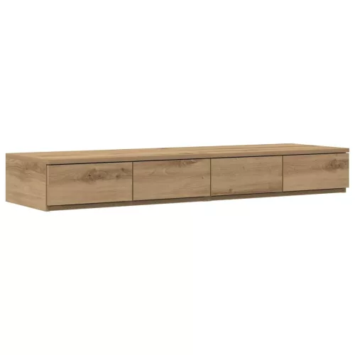 Ágyfiókok fiókkal kézműves tölgy 120 x 36.5 x 16.5 cm Faanyag