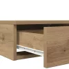 Ágyfiókok fiókkal kézműves tölgy 120 x 36.5 x 16.5 cm Faanyag