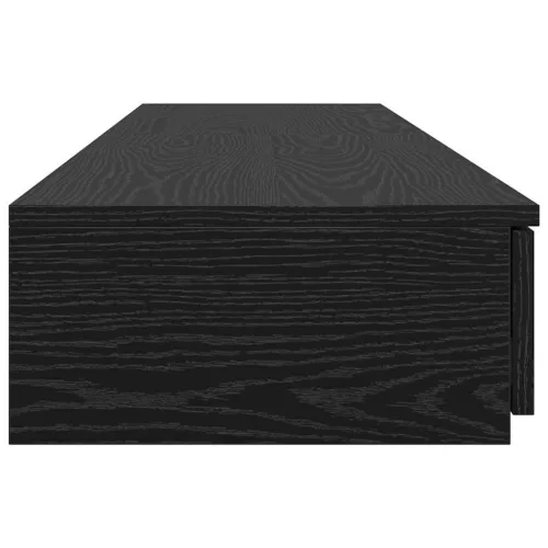 Ágyfiókok fiókkal Musta tammi 140 x 36.5 x 16.5 cm Faanyag