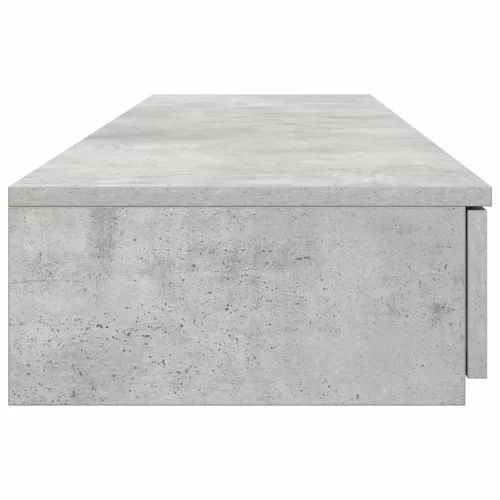 Ágyfiókok fiókkal Beton szürke 140 x 36.5 x 16.5 cm Faanyag