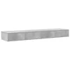 Ágyfiókok fiókkal Beton szürke 140 x 36.5 x 16.5 cm Faanyag
