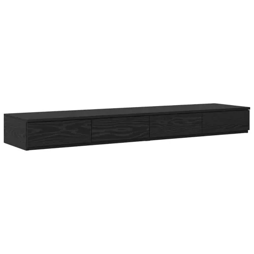 Ágyfiókok fiókkal Musta tammi 150 x 36.5 x 16.5 cm Faanyag