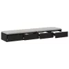Ágyfiókok fiókkal Musta tammi 150 x 36.5 x 16.5 cm Faanyag