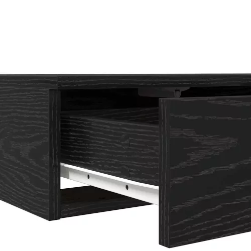 Ágyfiókok fiókkal Musta tammi 75 x 36.5 x 16.5 cm Faanyag