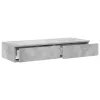 Ágyfiókok fiókkal Beton szürke 75 x 36.5 x 16.5 cm Faanyag