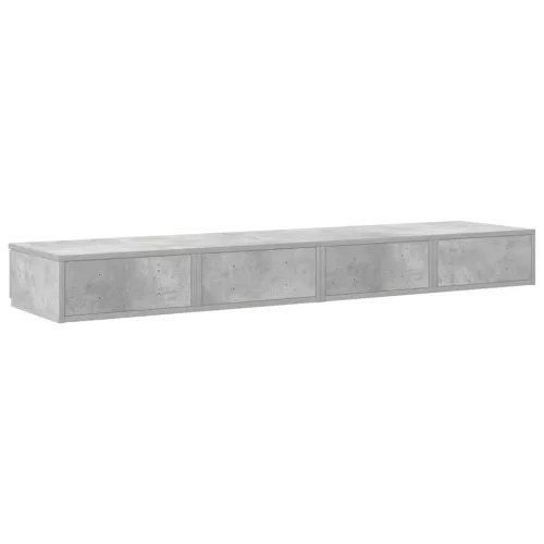 Ágyfiókok fiókkal Beton szürke 160 x 36.5 x 16.5 cm Faanyag