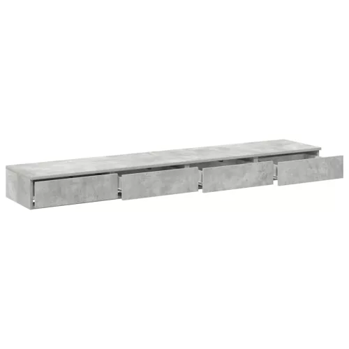 Ágyfiókok fiókkal Beton szürke 180 x 36.5 x 16.5 cm Faanyag