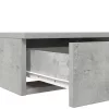 Ágyfiókok fiókkal Beton szürke 135 x 36.5 x 16.5 cm Faanyag