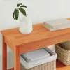 Konzolasztal Viaszbarna 110 x 40 x 75 cm Tömör fenyőfa