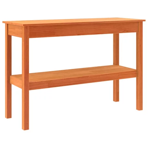 Konzolasztal Viaszbarna 110 x 40 x 75 cm Tömör fenyőfa