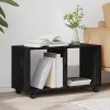 Végasztal polcokkal Musta tammi 72 x 33 x 42.5 cm Faanyag