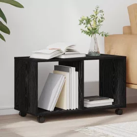 Végasztal polcokkal Musta tammi 72 x 33 x 42.5 cm Faanyag