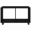 Végasztal polcokkal Musta tammi 72 x 33 x 42.5 cm Faanyag