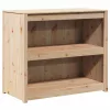 Konyhaszekrény polcokkal Barna 106 x 55 x 92 cm Tömör fenyőfa