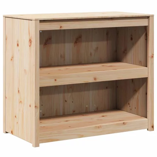 Konyhaszekrény polcokkal Barna 106 x 55 x 92 cm Tömör fenyőfa