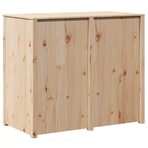Konyhaszekrény polcokkal Barna 106 x 55 x 92 cm Tömör fenyőfa