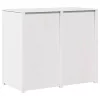 Konyhaszekrény polcokkal Fehér 106 x 55 x 92 cm Tömör fenyőfa