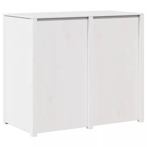 Konyhaszekrény polcokkal Fehér 106 x 55 x 92 cm Tömör fenyőfa
