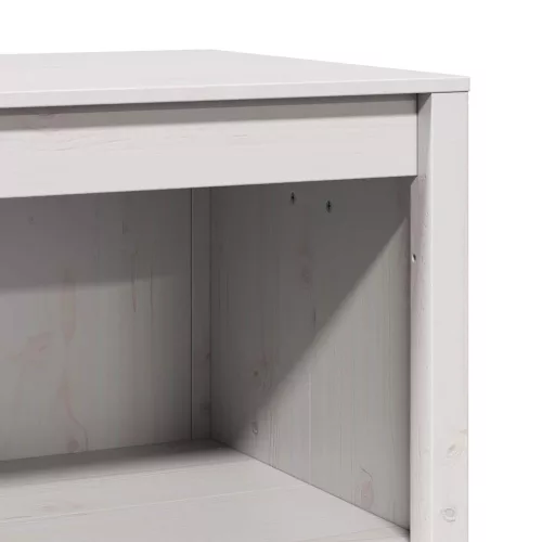 Konyhaszekrény polcokkal Fehér 106 x 55 x 92 cm Tömör fenyőfa