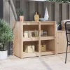 Konyhaszekrény polcokkal Barna 106 x 55 x 92 cm Tömör fenyőfa