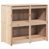 Konyhaszekrény polcokkal Barna 106 x 55 x 92 cm Tömör fenyőfa