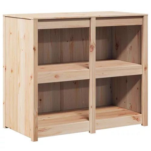 Konyhaszekrény polcokkal Barna 106 x 55 x 92 cm Tömör fenyőfa
