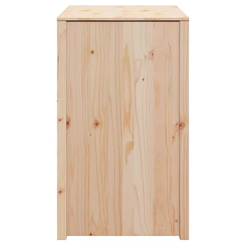 Konyhaszekrény polcokkal Barna 106 x 55 x 92 cm Tömör fenyőfa