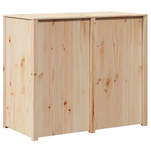 Konyhaszekrény polcokkal Barna 106 x 55 x 92 cm Tömör fenyőfa
