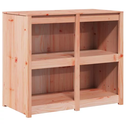 Konyhaszekrény polcokkal Barna 106 x 55 x 92 cm tömör duglászfa
