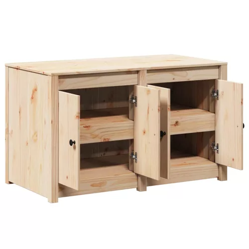 Konyhaszekrény polcokkal Barna 106 x 55 x 64 cm Tömör fenyőfa