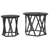 Oldal asztal 2 pcs Musta tammi 50 x 50 x 40 cm