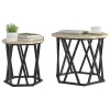 Oldal asztal 2 pcs sonoma tölgy 50 x 50 x 40 cm