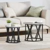 Oldal asztal 2 pcs Szürke sonoma 50 x 50 x 40 cm