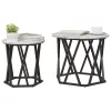 Oldal asztal 2 pcs Szürke sonoma 50 x 50 x 40 cm