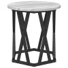 Oldal asztal 2 pcs Szürke sonoma 50 x 50 x 40 cm
