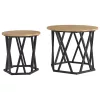 Oldal asztal 2 pcs kézműves tölgy 50 x 50 x 40 cm