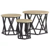 Fészek oldalsó asztal 3 pcs sonoma tölgy 53 x 53 x 40 cm