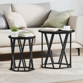 Dohányzóasztal 2 pcs Musta tammi 50 x 50 x 50 cm